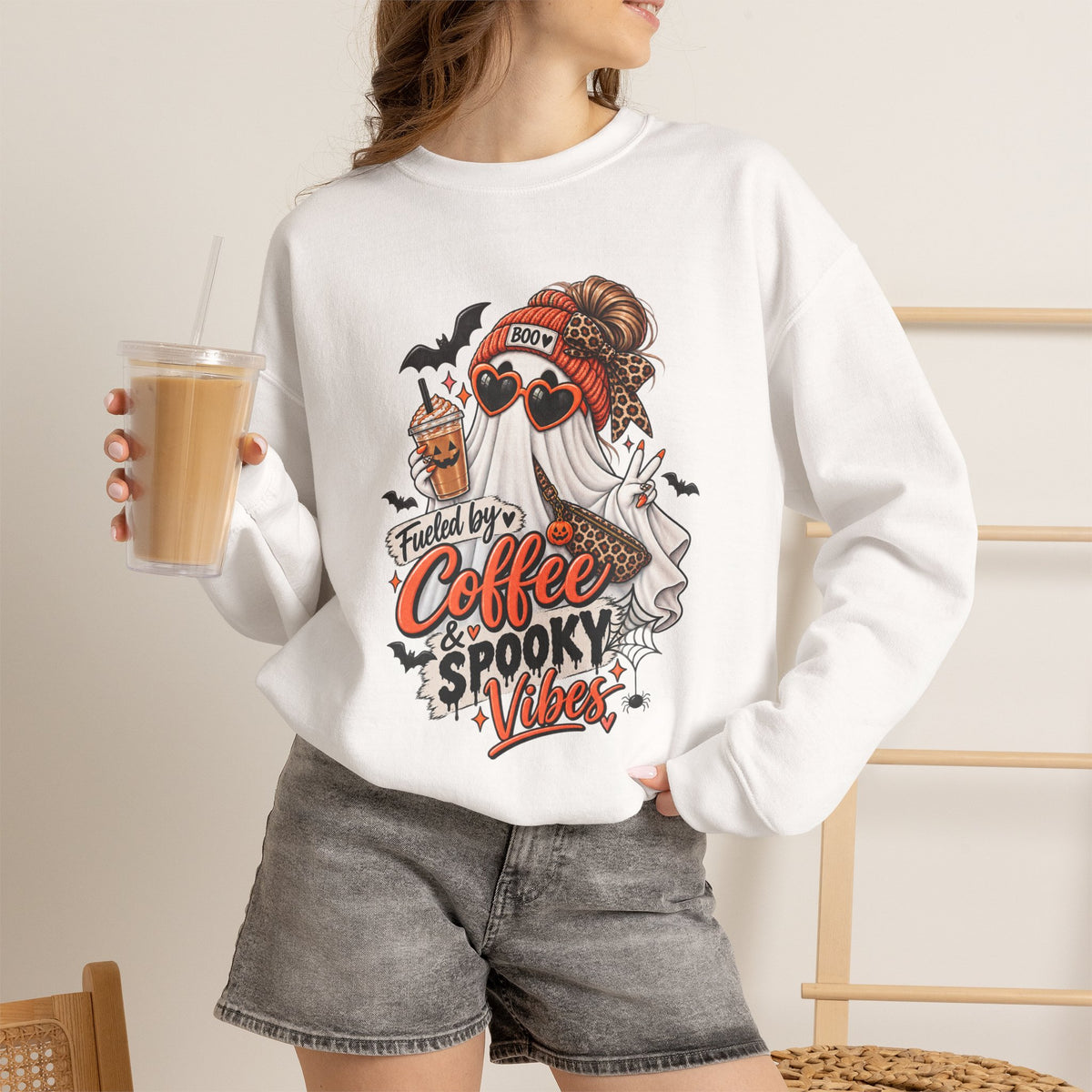 Coffee & Spooky Vibes Sweatshirt