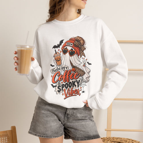 Coffee & Spooky Vibes Sweatshirt
