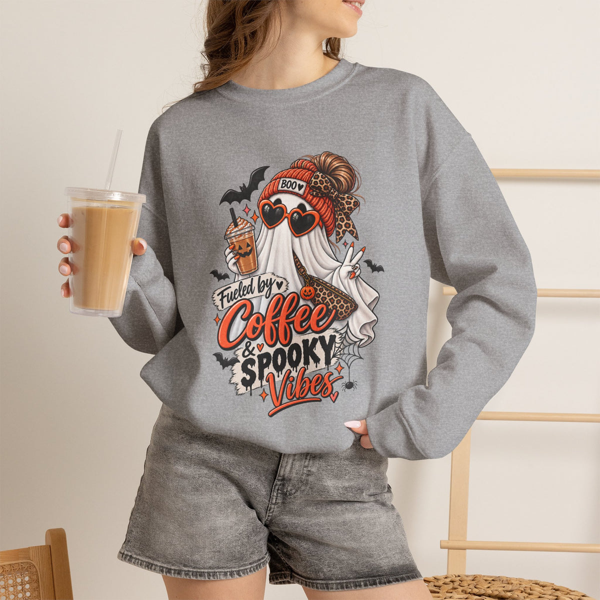 Coffee & Spooky Vibes Sweatshirt