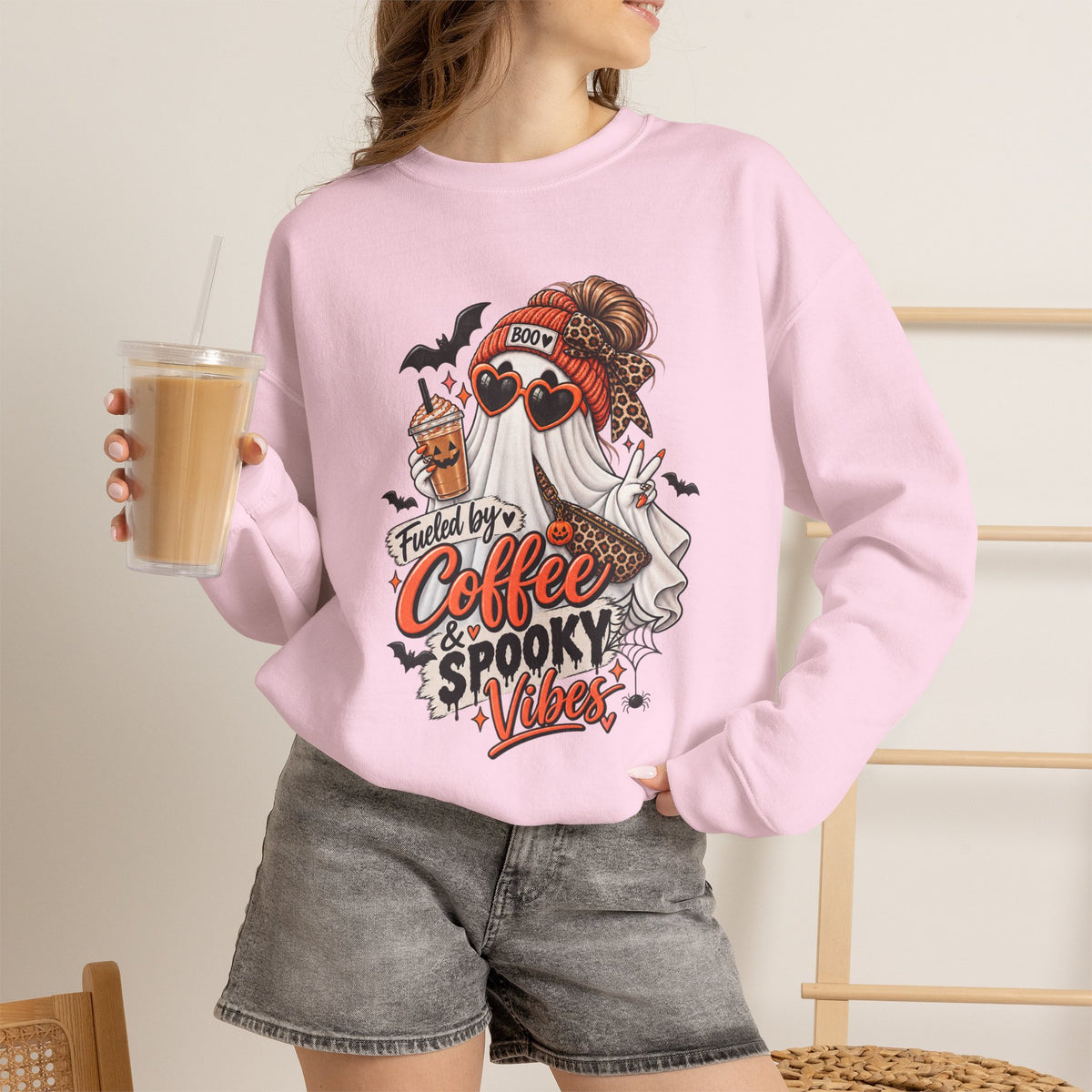 Coffee & Spooky Vibes Sweatshirt