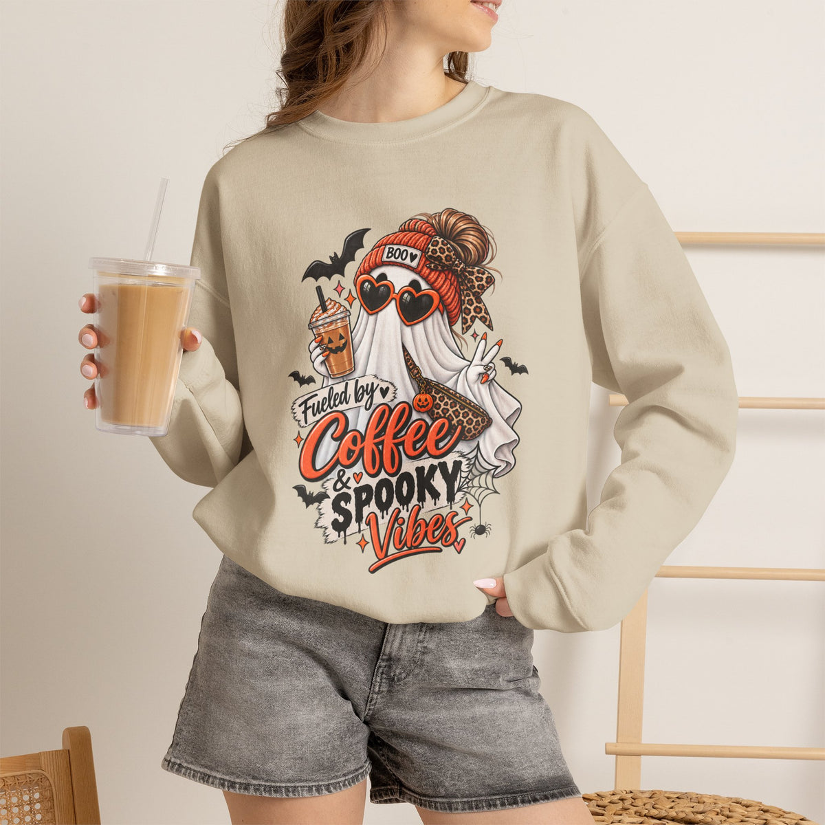 Coffee & Spooky Vibes Sweatshirt