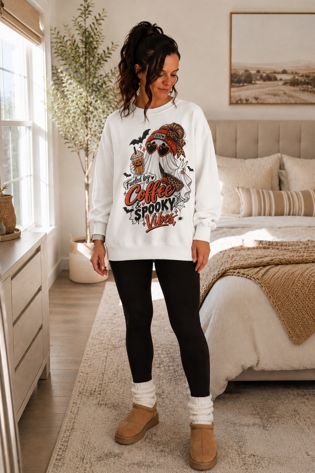 Coffee & Spooky Vibes Sweatshirt